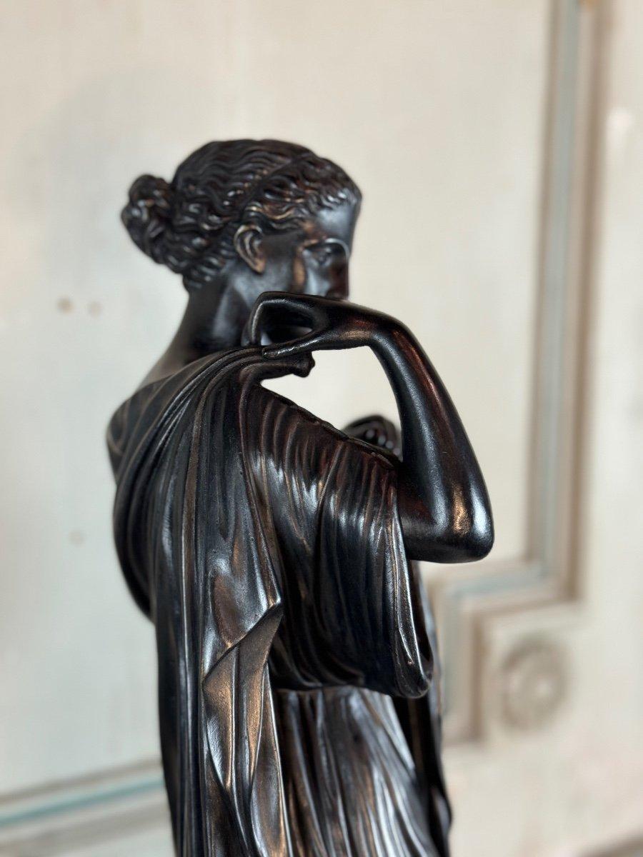 Diane De Gabis, Bronzo antico, Patina nera XIX secolo In condizioni ottime in vendita a Honnelles, WHT