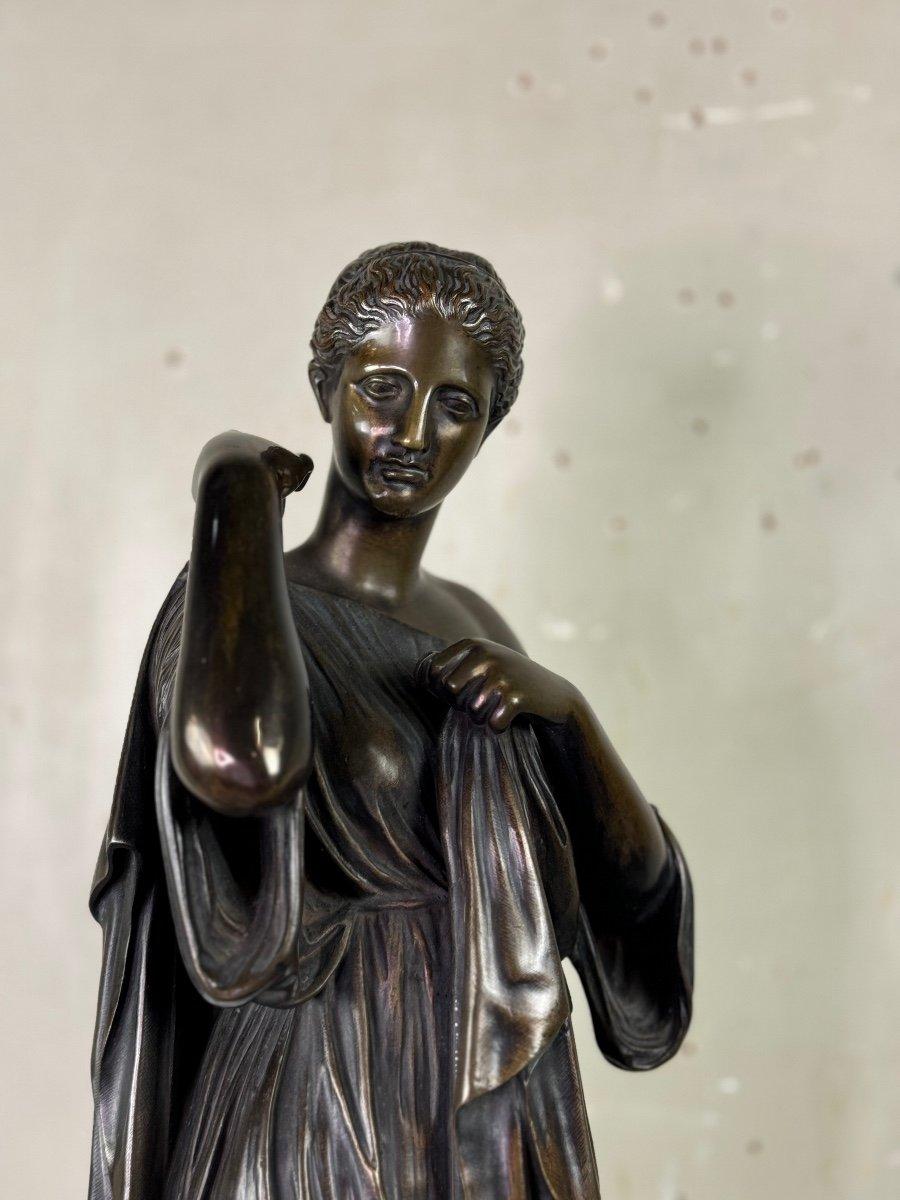 Diane De Gabies, Bronze After The Antique, Brown Patina 19th Century 7