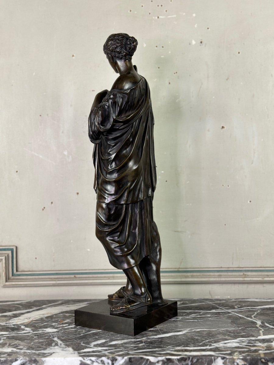 Diane De Gabies, Bronze After The Antique, Brown Patina 19th Century 4