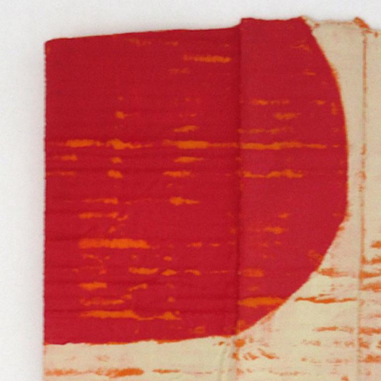 Diane Englander, Red and Buff on Orange XI, 2017, Mixed Media For Sale 1