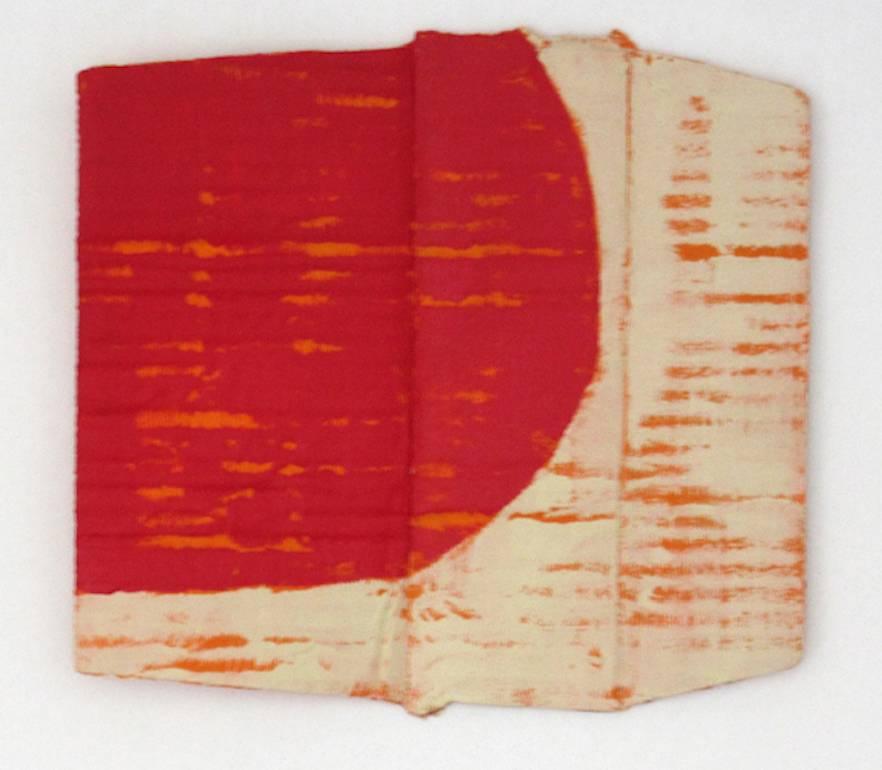 Diane Englander, Red and Buff on Orange XI, 2017, techniques mixtes