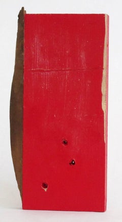 Von Diane Englander, Red and Wood II, 2015, Mixed Media, Holz