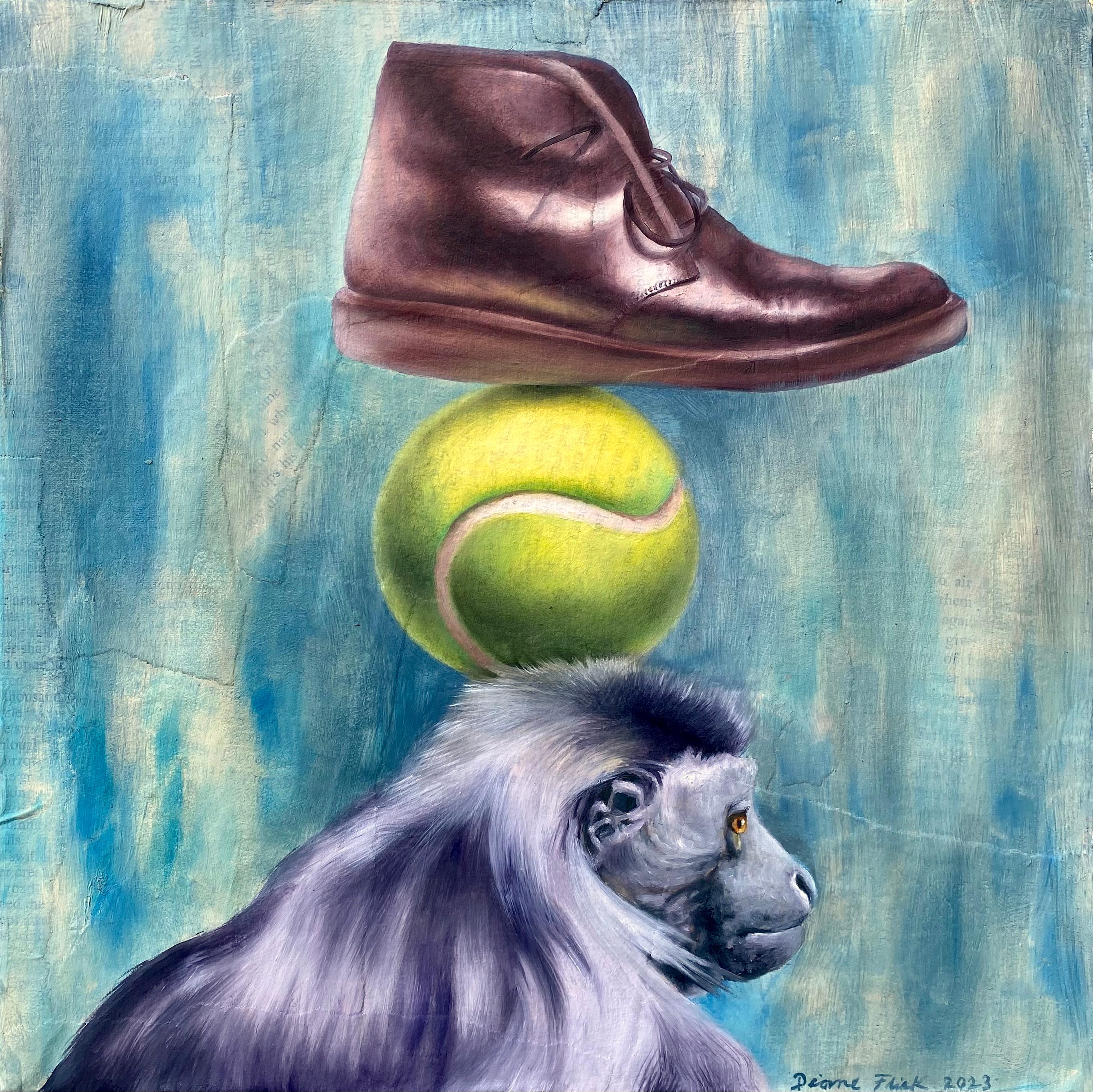 The Human Condition, Original Painting - Mixed Media Art di Diane Flick