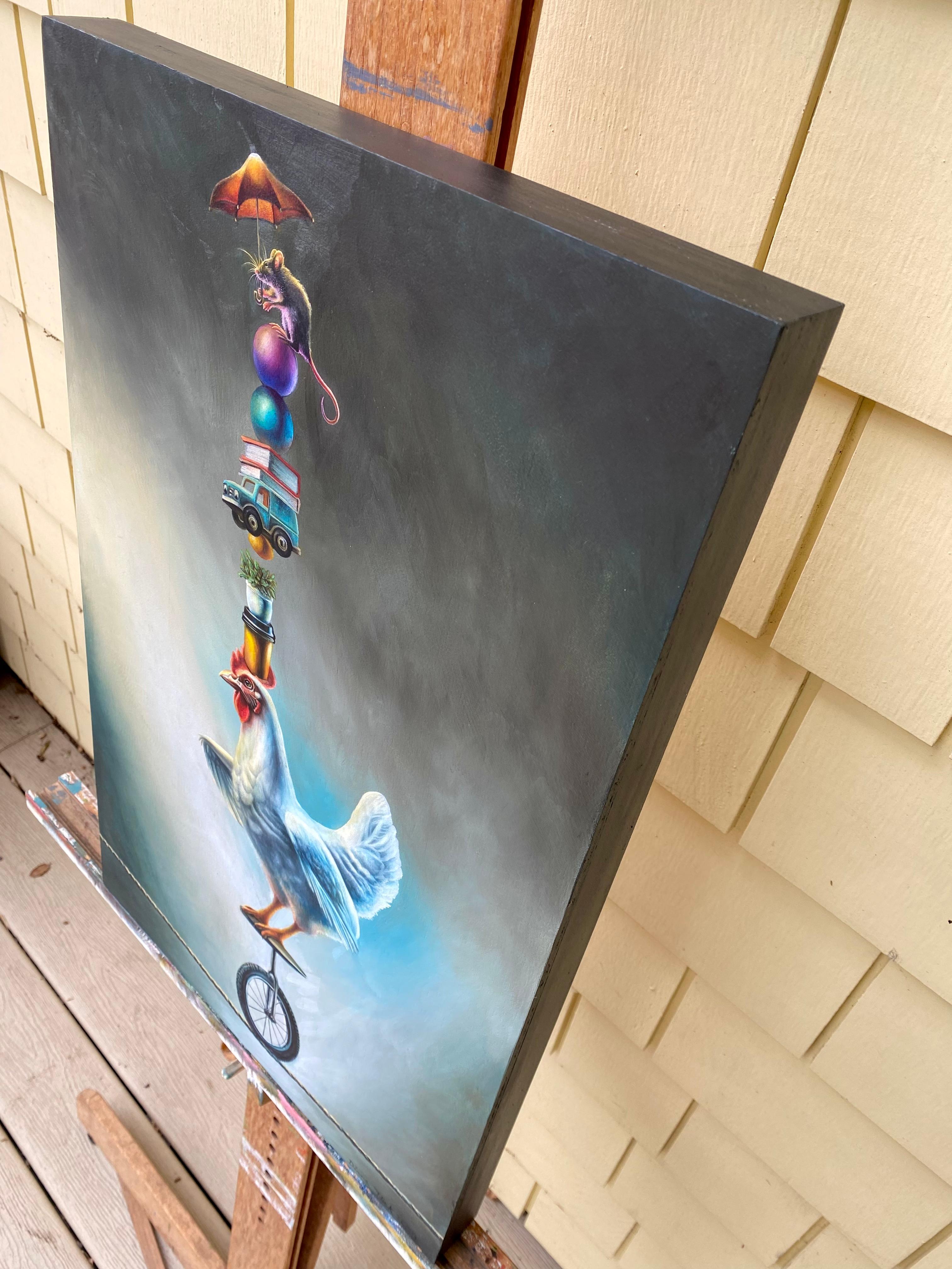 Compromiso de Bixby, Pintura al óleo - Art Surrealista de Diane Flick