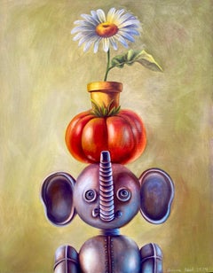 La hora favorita del día de Pippin Bumble, Pintura al óleo