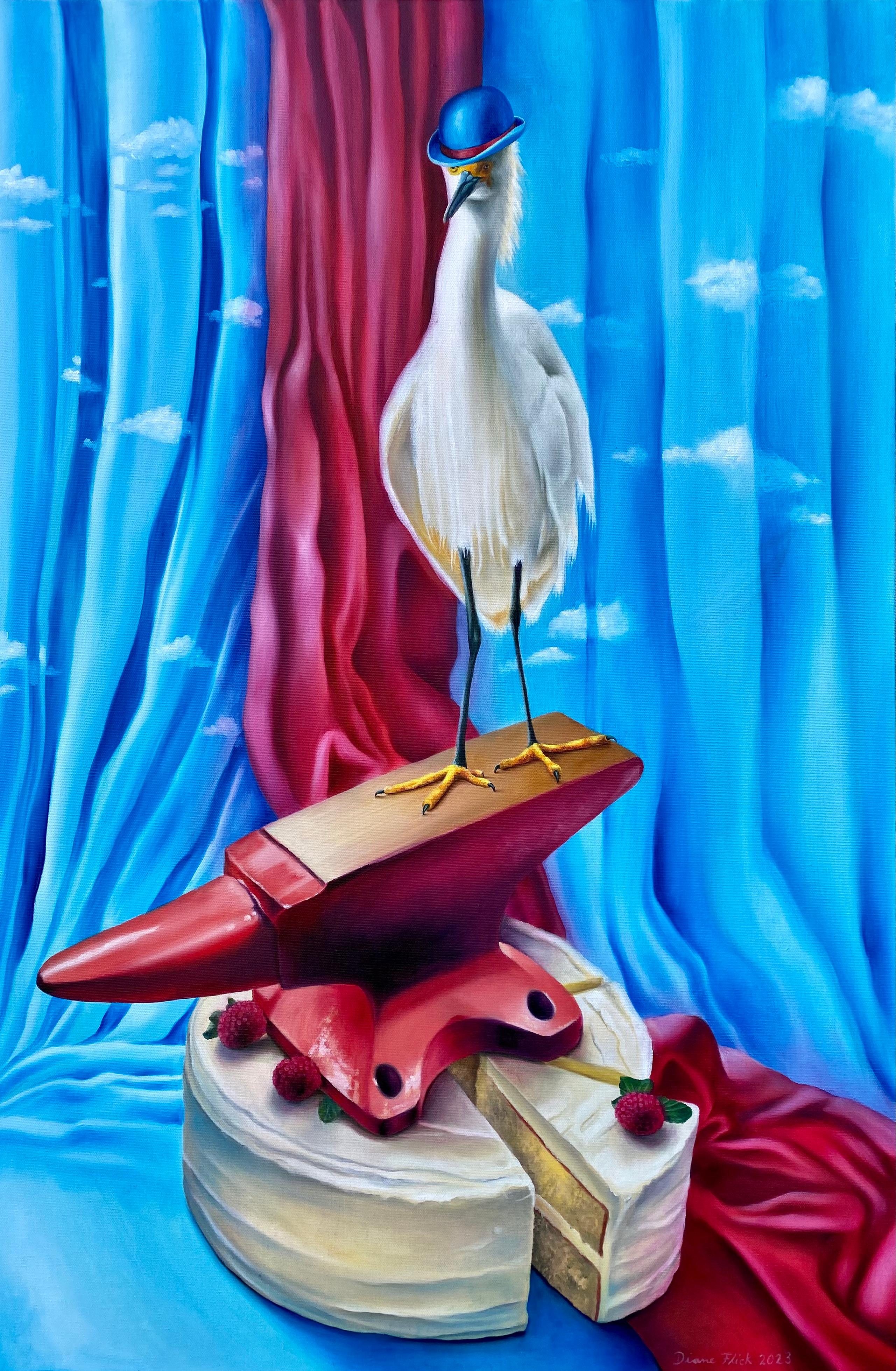 The Ecstasy of Colonel Picklebottom, Oil Painting - Art by Diane Flick