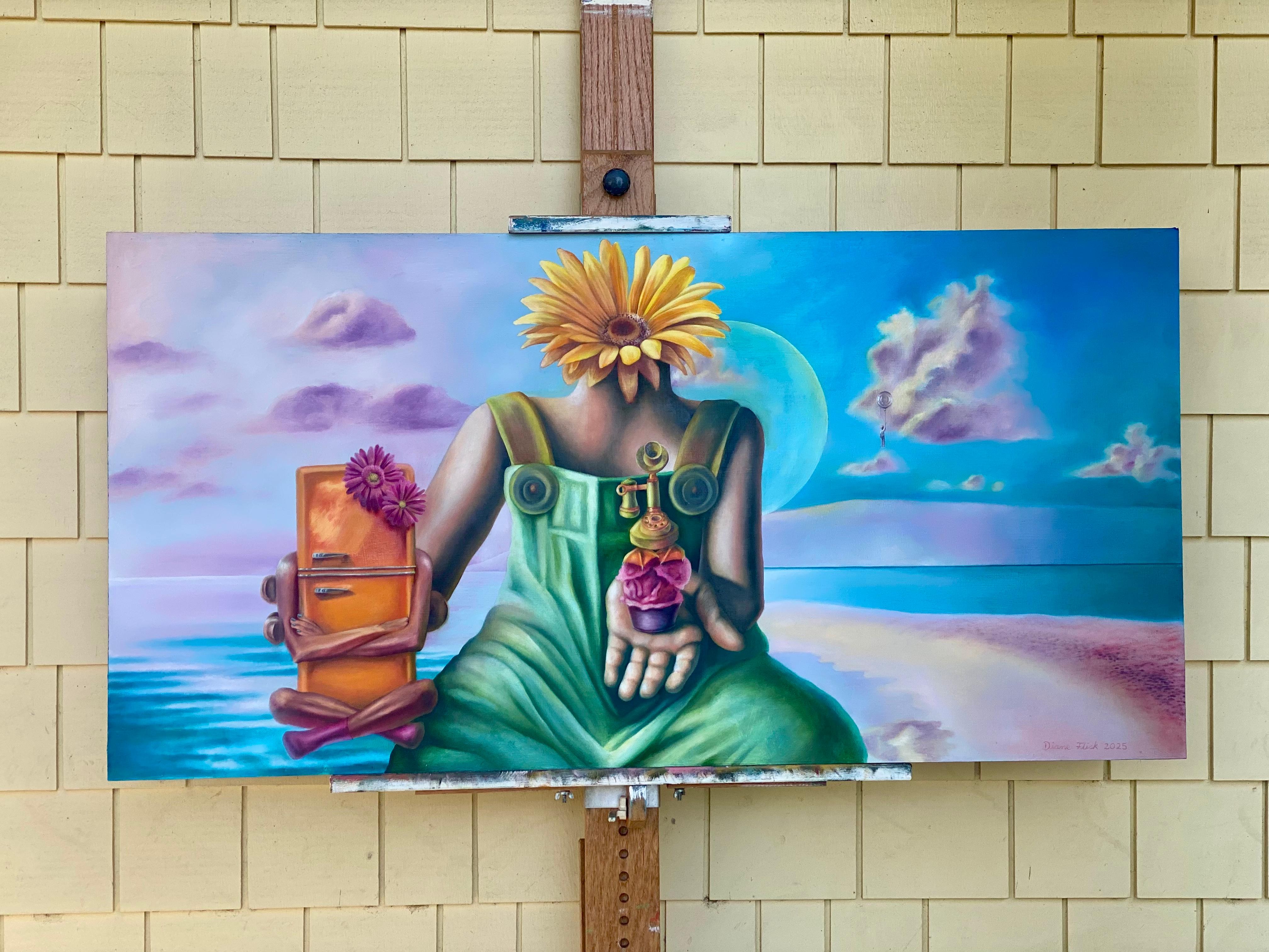 Die Verengung von Molly Hinglebottom, Ölgemälde (Surrealismus), Painting, von Diane Flick