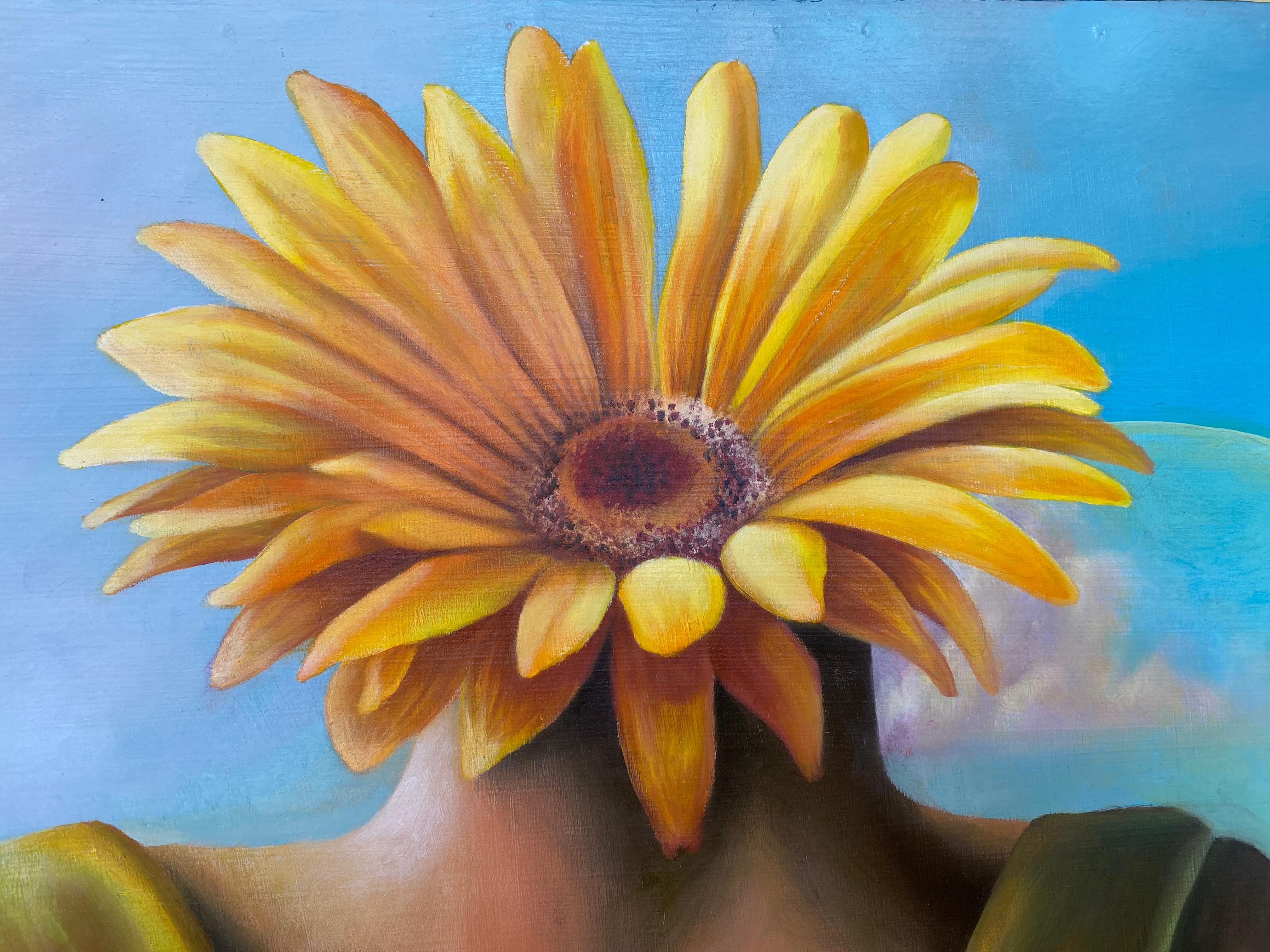 Die Verengung von Molly Hinglebottom, Ölgemälde (Grau), Figurative Painting, von Diane Flick