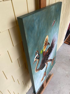 La course lente de Millie Tinker, peinture à l'huile