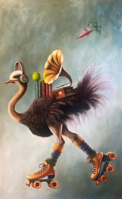 El lento viaje de Millie Tinker, Pintura al óleo