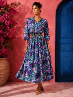 Diane Freis 1980s Vintage Silk Floral 3-teiliges Kleid und Jacke Set NOS NWT OSFM