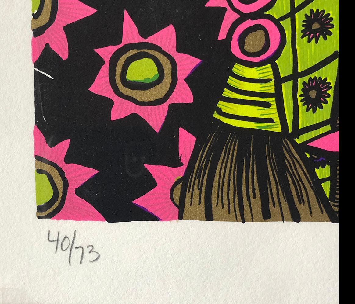 Little Gold Man - Contemporary Print by Diane Gamboa