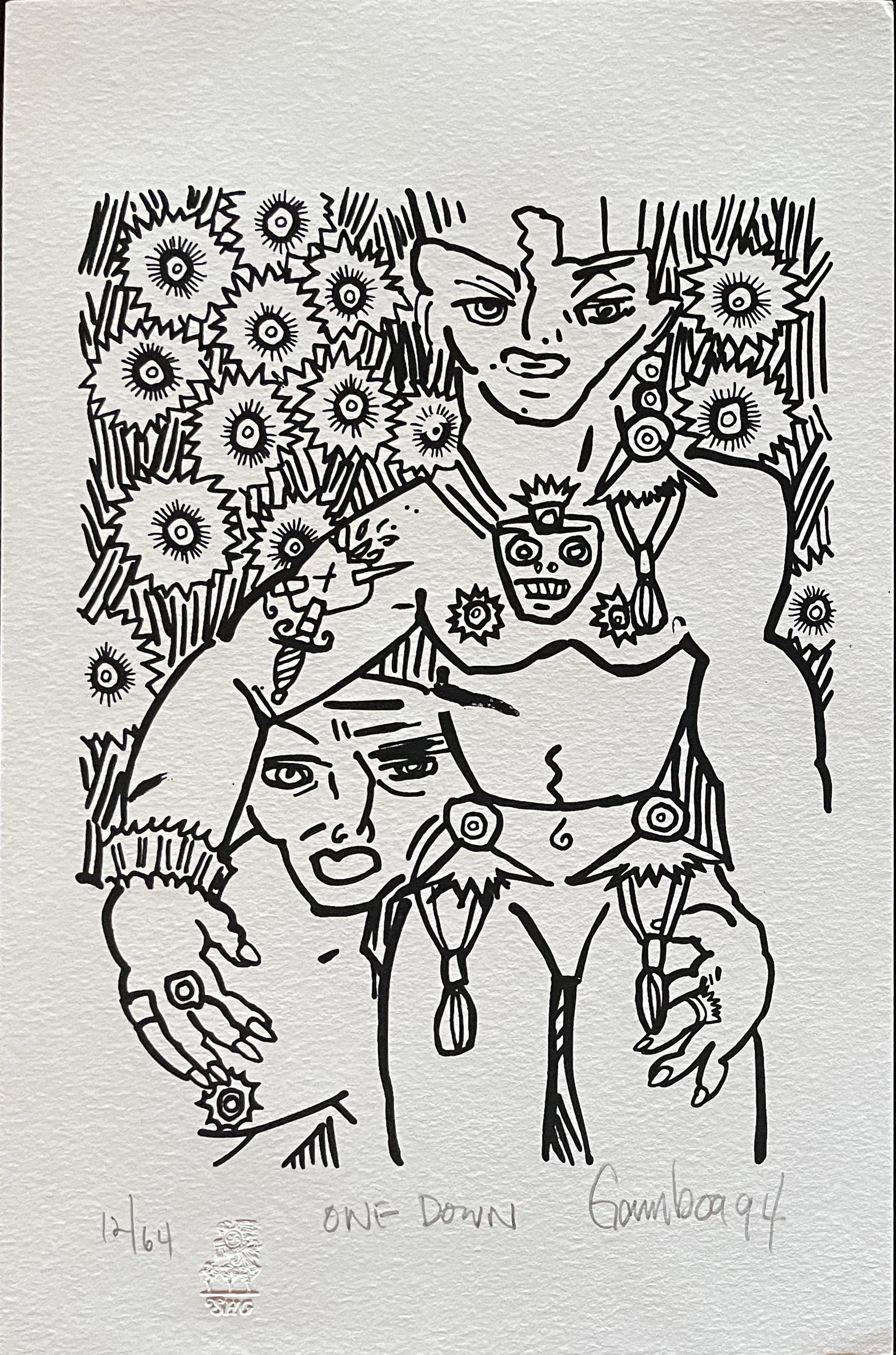 One Down, par Diane Gamboa en vente 1
