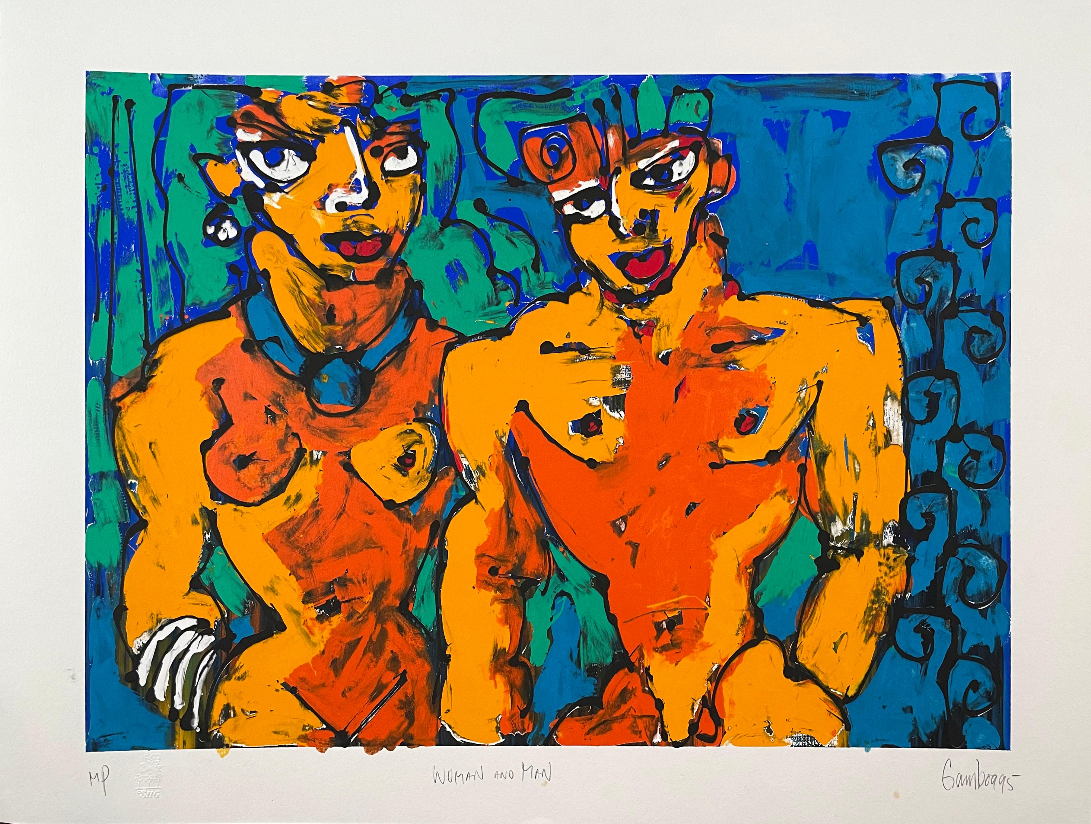 Woman and Man - Print by Diane Gamboa