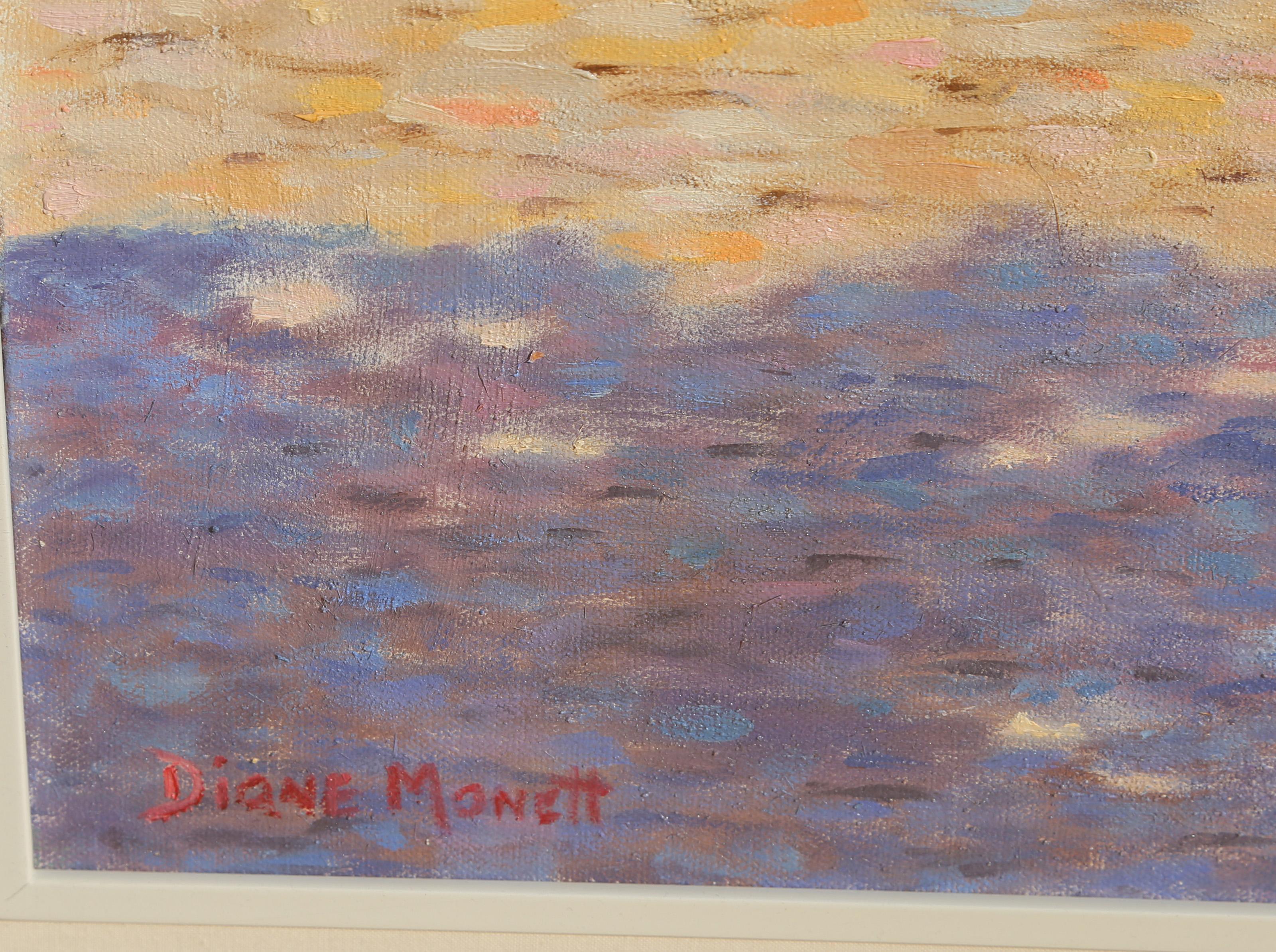 Ceivez Garden, Oil Painting by Diane Monet For Sale 1