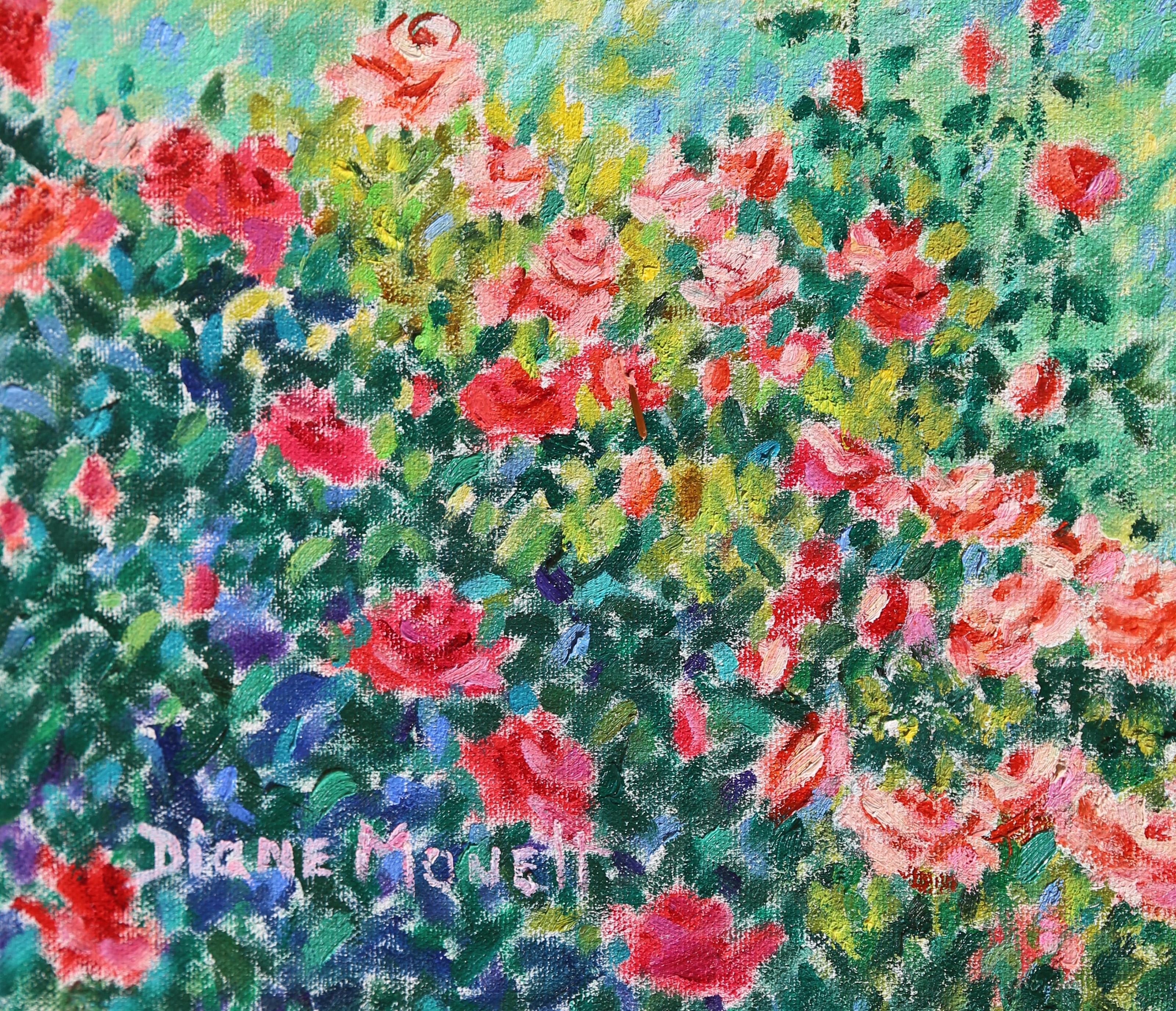 Sognando, dipinto a olio impressionista di Diane Monet in vendita 1