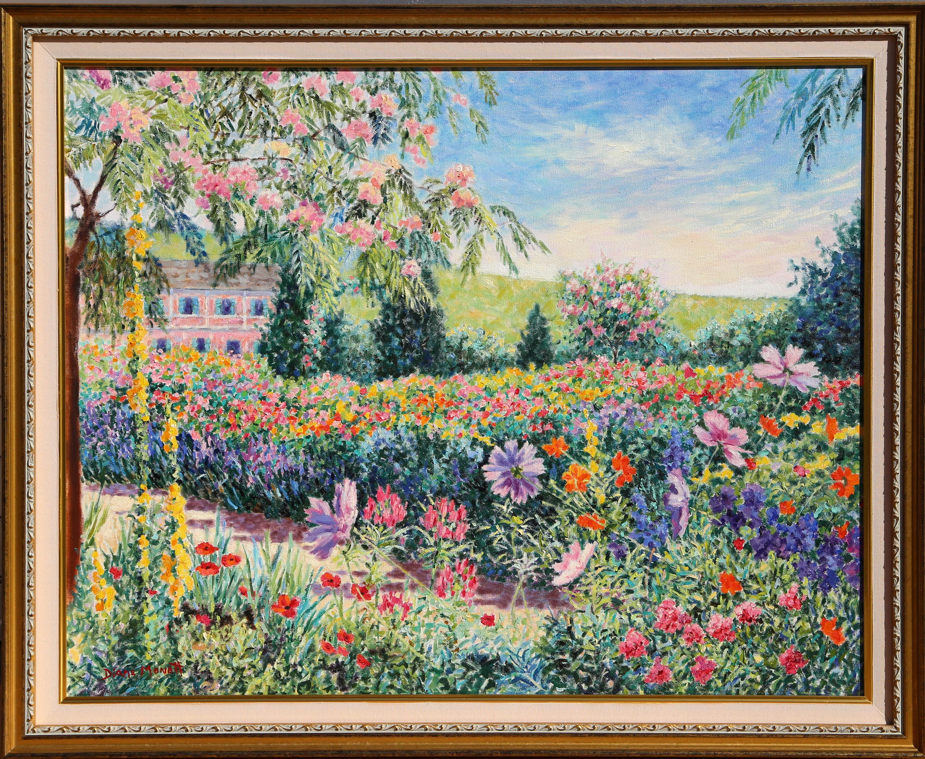 This lush landscape of the French countryside is emblematic of Diane Monet’s flowering fields and timeless vistas featuring an abundance of greenery and life.

Lead Me Home
Diane Monet, American
Oil on Canvas, signed
Size: 24 x 30 in. (60.96 x 76.2