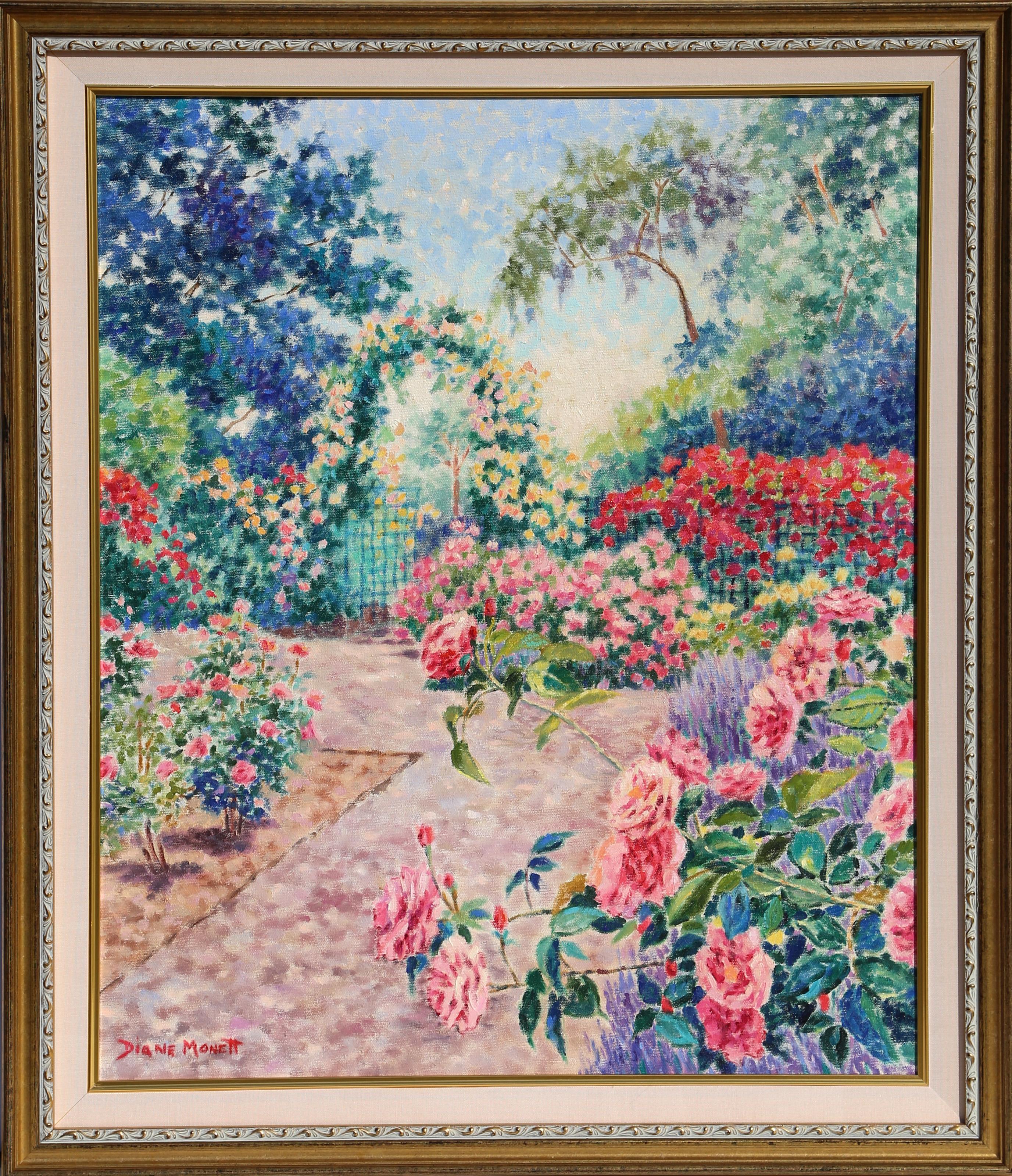 Il paesaggio del roseto di Diane Monet è reso con un tocco leggero e morbide sfumature di colore che si completano a vicenda.

Rosa Ribelle
Diane Monet, americana
Olio su tela, firmato
Dimensioni: 24 x 20 pollici (60,96 x 50,8 cm)
Dimensioni della