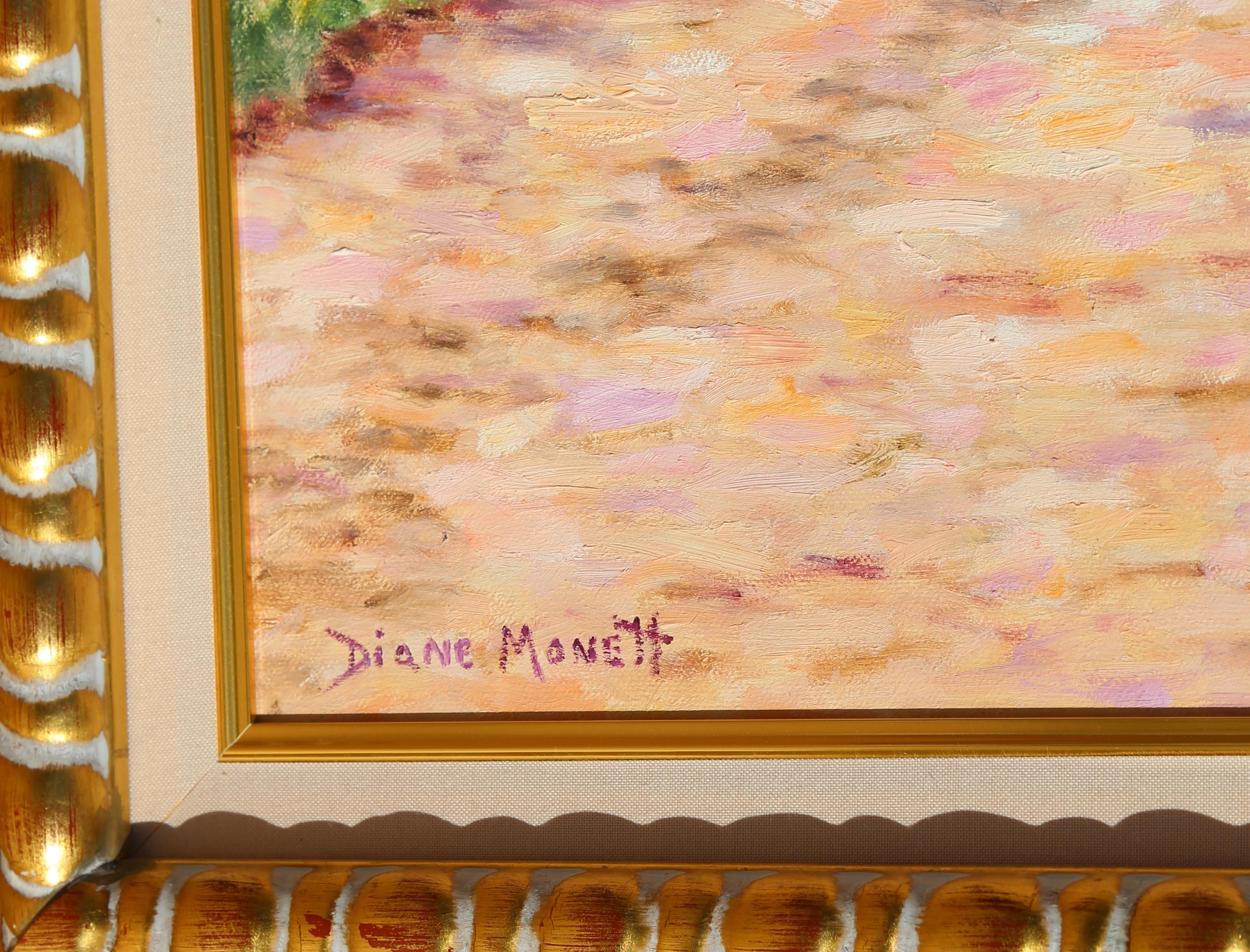 Roche-Guyan, Impressionist Oil Painting by Diane Monet For Sale 1