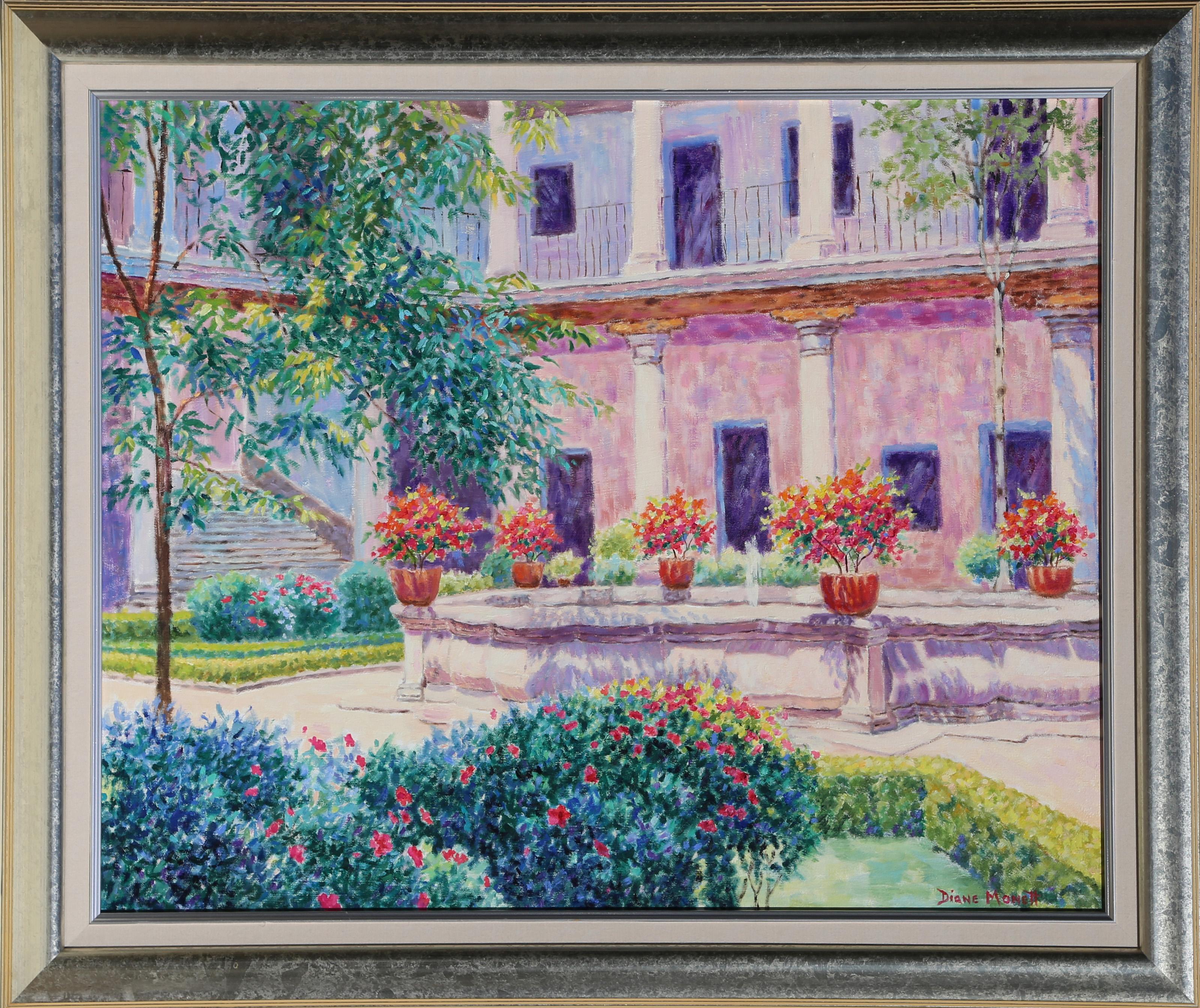 Lo stile impressionista contemporaneo di Diane Monet presenta gli stessi pigmenti luminosi e ariosi in pennellate visibili che si trovano in tutto il genere, creando composizioni originali con soggetti idilliaci.

Serendipità
Diane Monet,