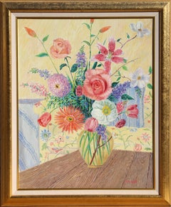 Bouquet d'été, peinture à l'huile de Diane Monet