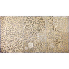 Yayoi Kusama Painting 2000-2015 (gold) 1/3