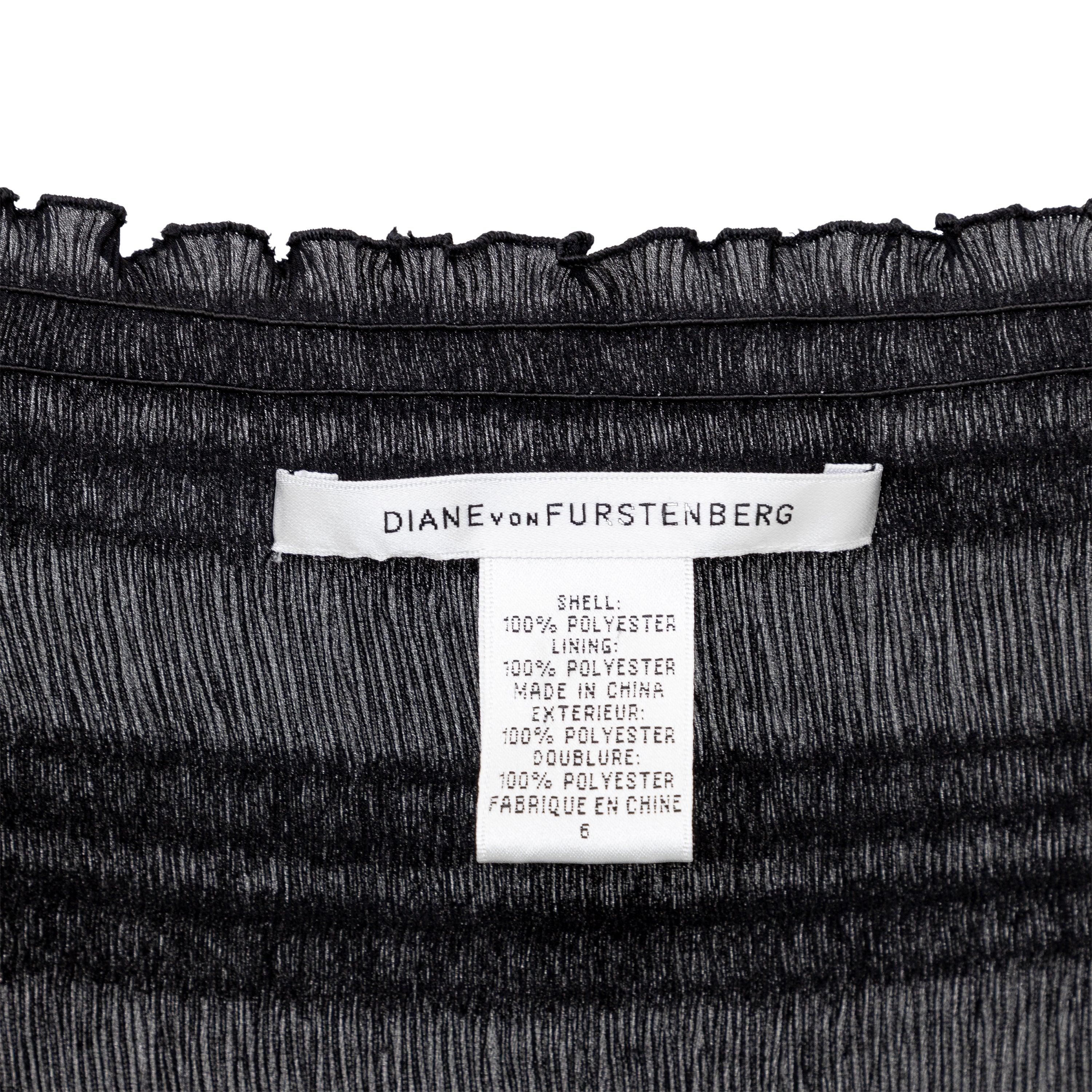 Diane von Furstemberg Pleated Blouse - '00s For Sale 3