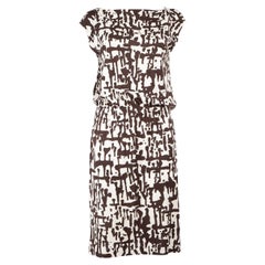 Diane Von Furstenberg Abstract Pattern Silk Dress Size M