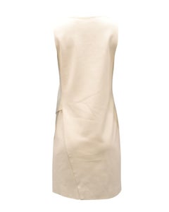 Diane Von Furstenberg Asymmetrical Dress in White Viscose