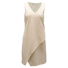 Diane Von Furstenberg Asymmetrical Dress in White Viscose