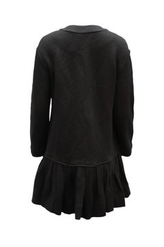 Diane Von Furstenberg Ballencya Coat Dress in Black Wool