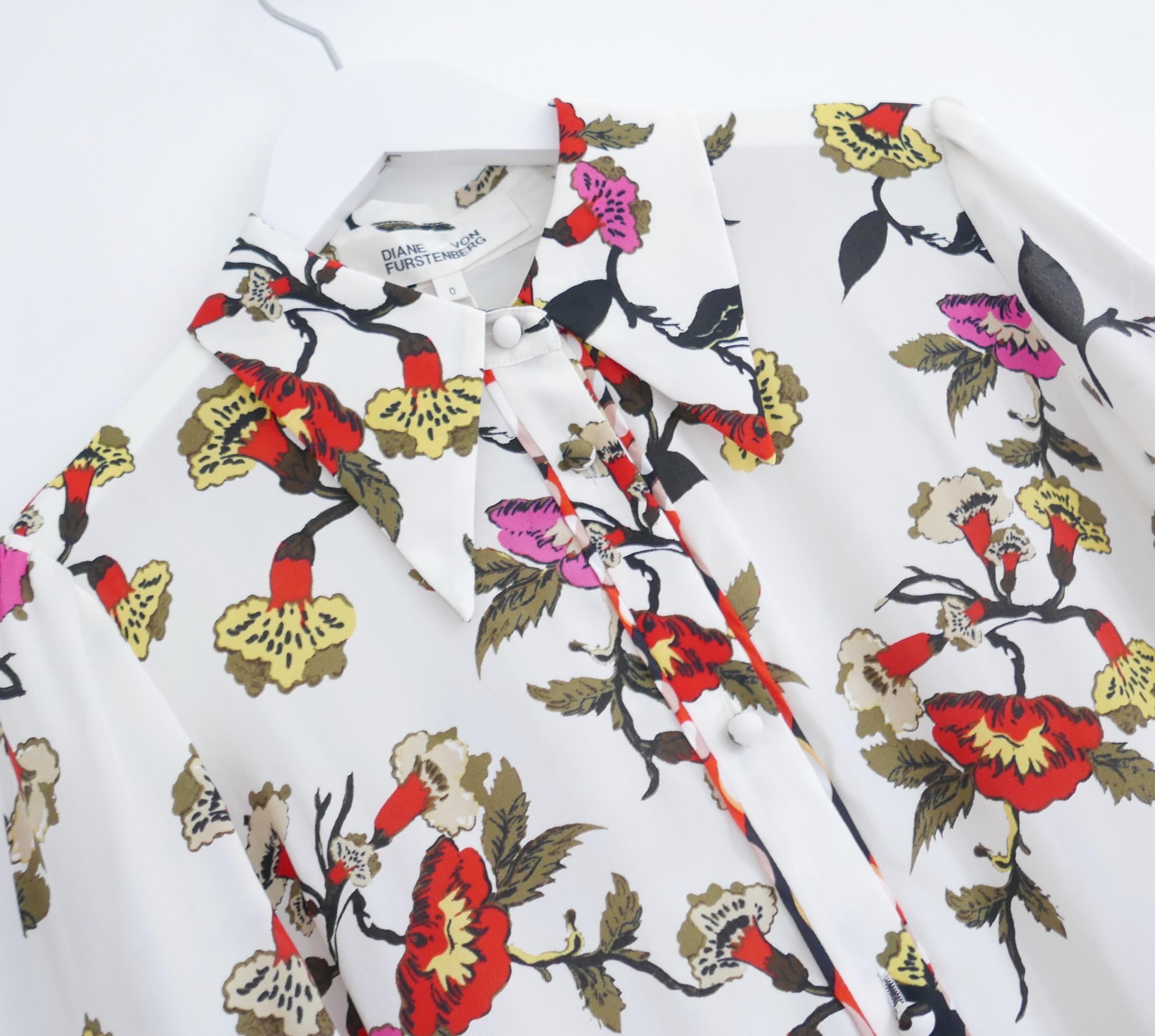 Diane Von Furstenberg Beata Charlottenburg Floral Dress In New Condition For Sale In London, GB