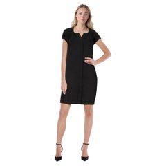 Diane Von Furstenberg - Robe noire à boutons et longueur genou, taille S