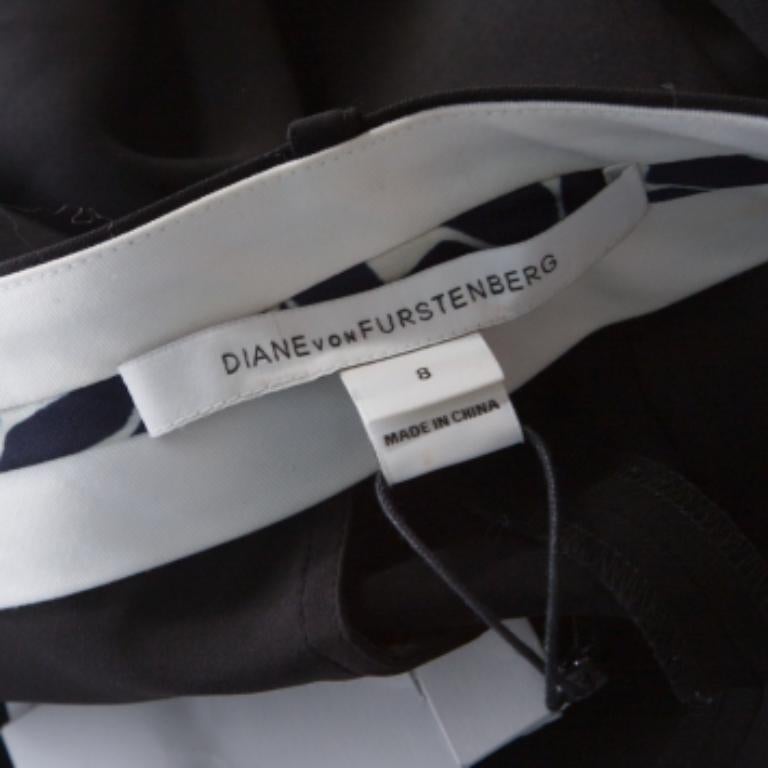 Diane von Furstenberg Culotte Asheton en crêpe noir M. en vente 1