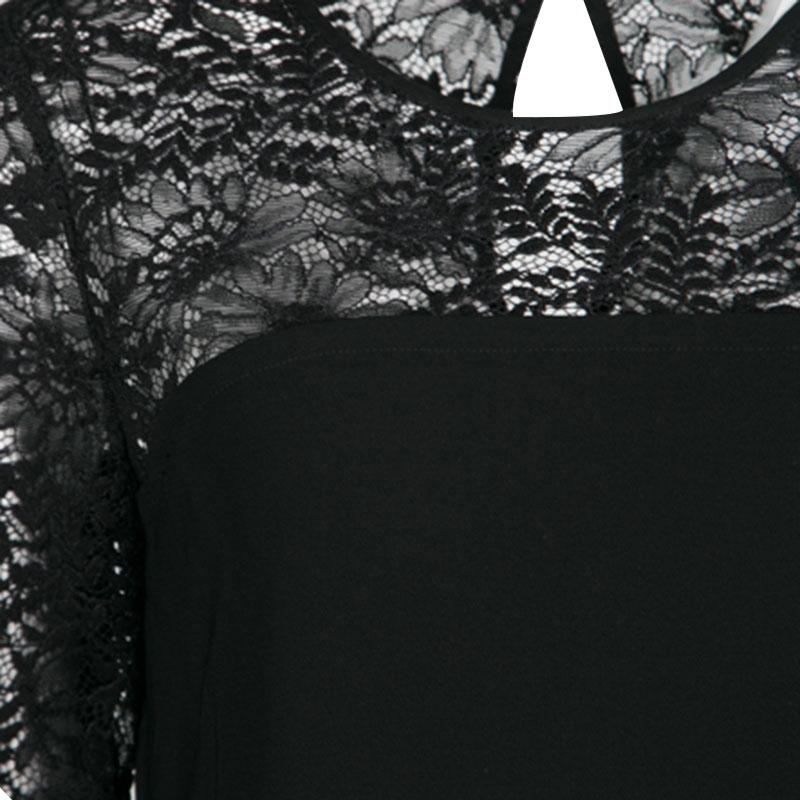 diane von furstenberg black lace dress