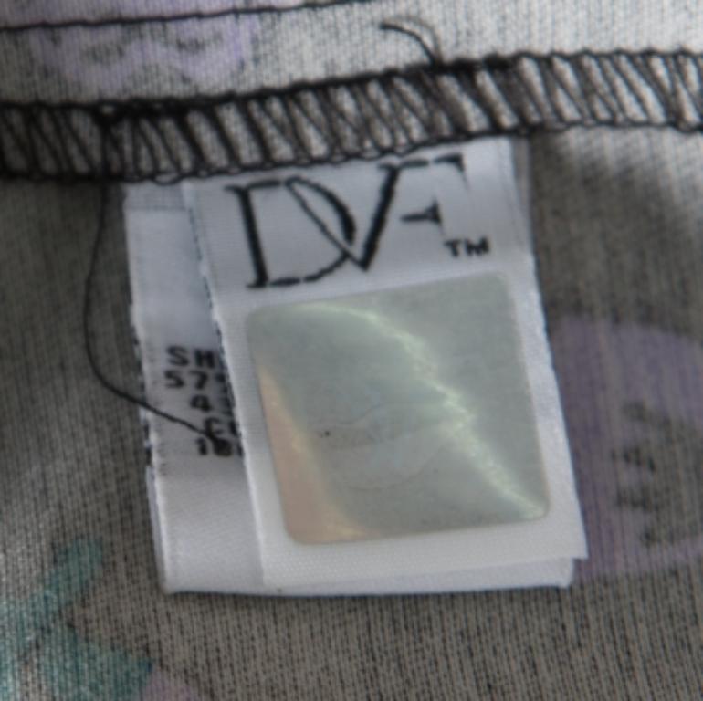 Donna Diane von Furstenberg - Vestito a portafoglio Jewell in lana e seta con stampa floreale M. in vendita