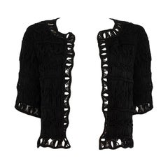 Cardigan nero glitterato Diane von Furstenberg taglia S