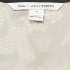 Diane Von Furstenberg Black Guipure Lace Jumpsuit M