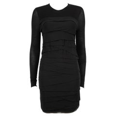 Diane Von Furstenberg - Mini robe noire à volants, taille S