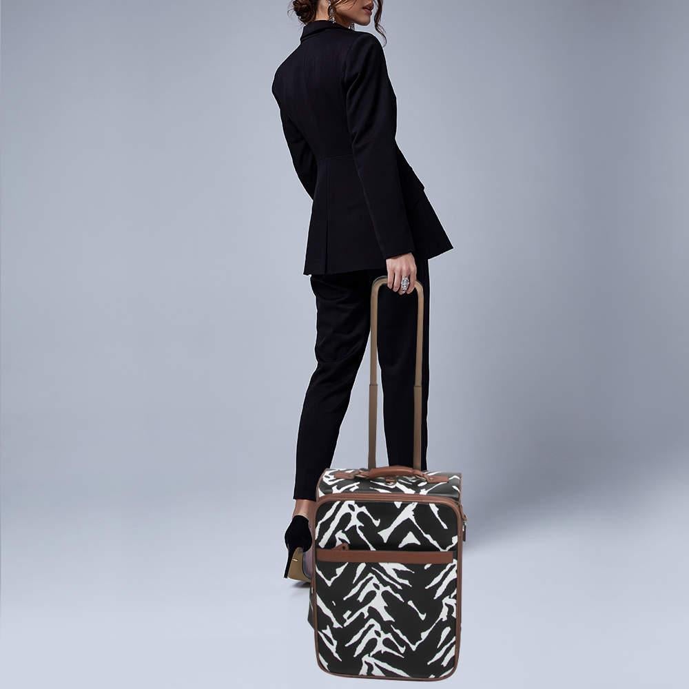 zebra print luggage set