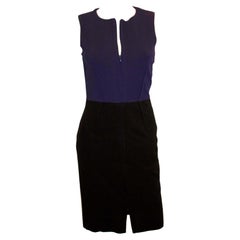 Diane Von Furstenberg  Robe bleue et noire