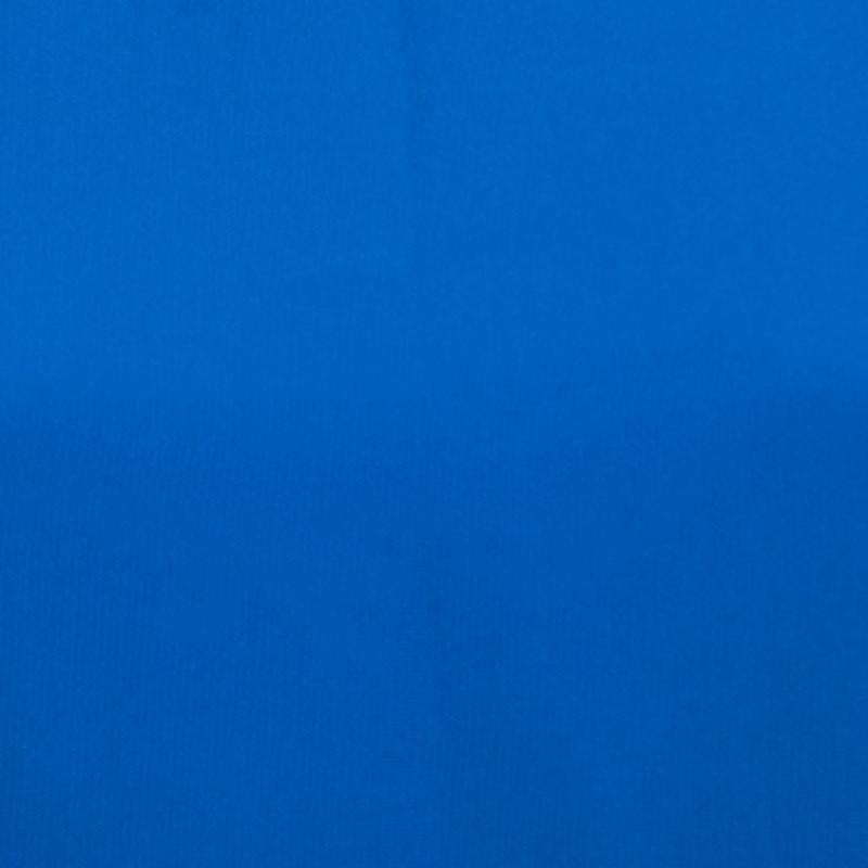 Diane von Furstenberg Blauer Krepp Rüschenbesatz Ärmelloses Midikleid S Damen im Angebot