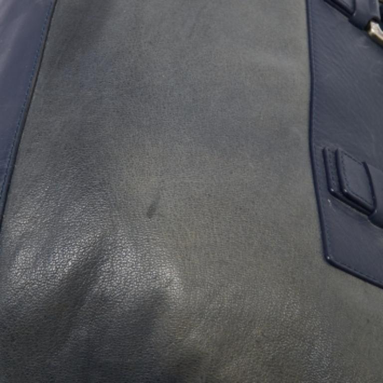 Diane von Furstenberg Blaue Leder Schultertasche im Angebot 1