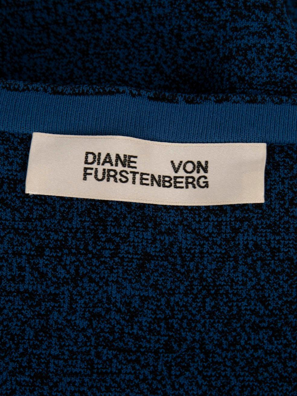 Diane Von Furstenberg Blue Pencil Skirt Size S For Sale 1