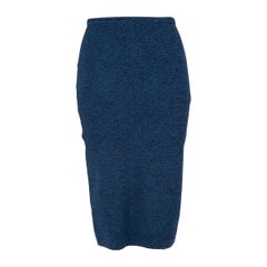 Diane Von Furstenberg Blue Pencil Skirt Size S