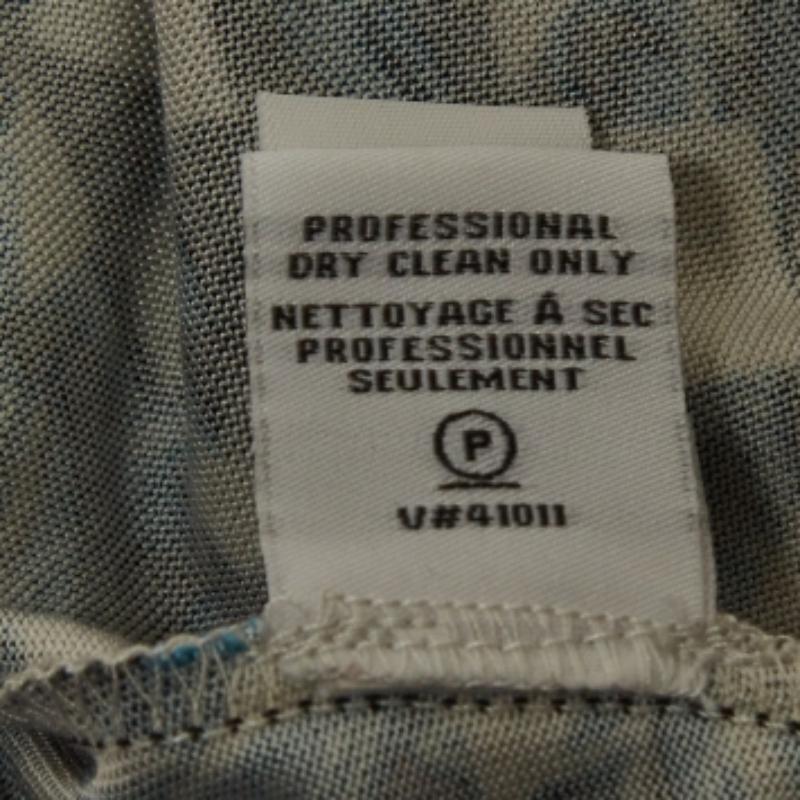 Donna Diane von Furstenberg - Vestito a portafoglio in jersey di seta stampato blu M.