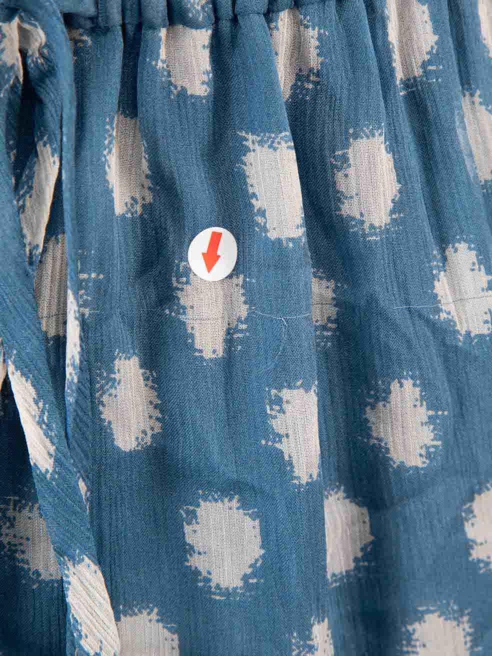 Women's Diane Von Furstenberg Blue Silk Print Mini Dress Size M For Sale