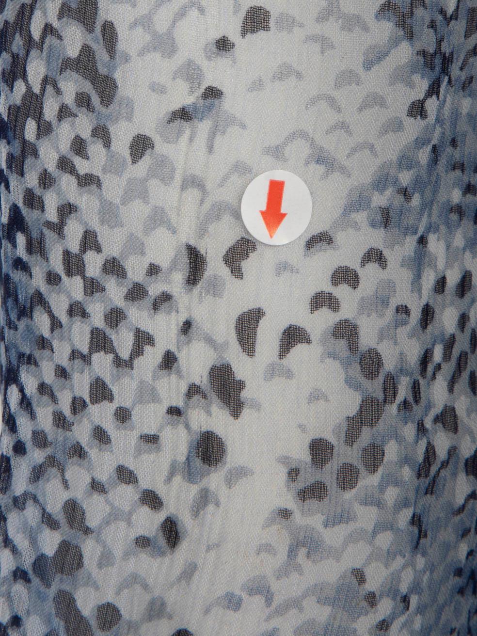 Diane von Furstenberg - Camicia con stampa serpente in seta blu - taglia XXS in vendita 1
