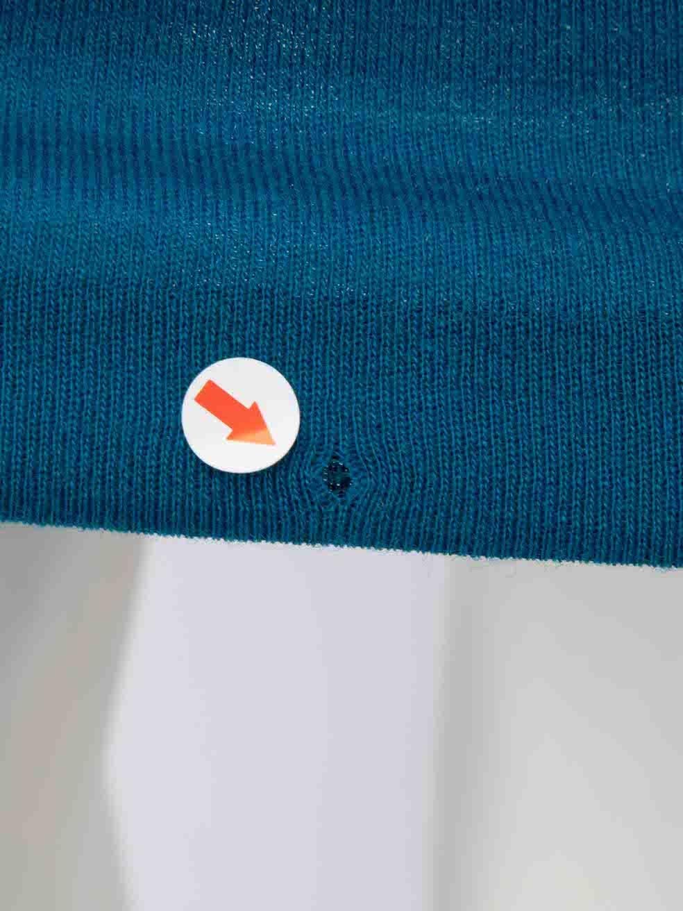 Diane Von Furstenberg Blaues knielanges Kleid aus Wolle Größe XXL Damen im Angebot