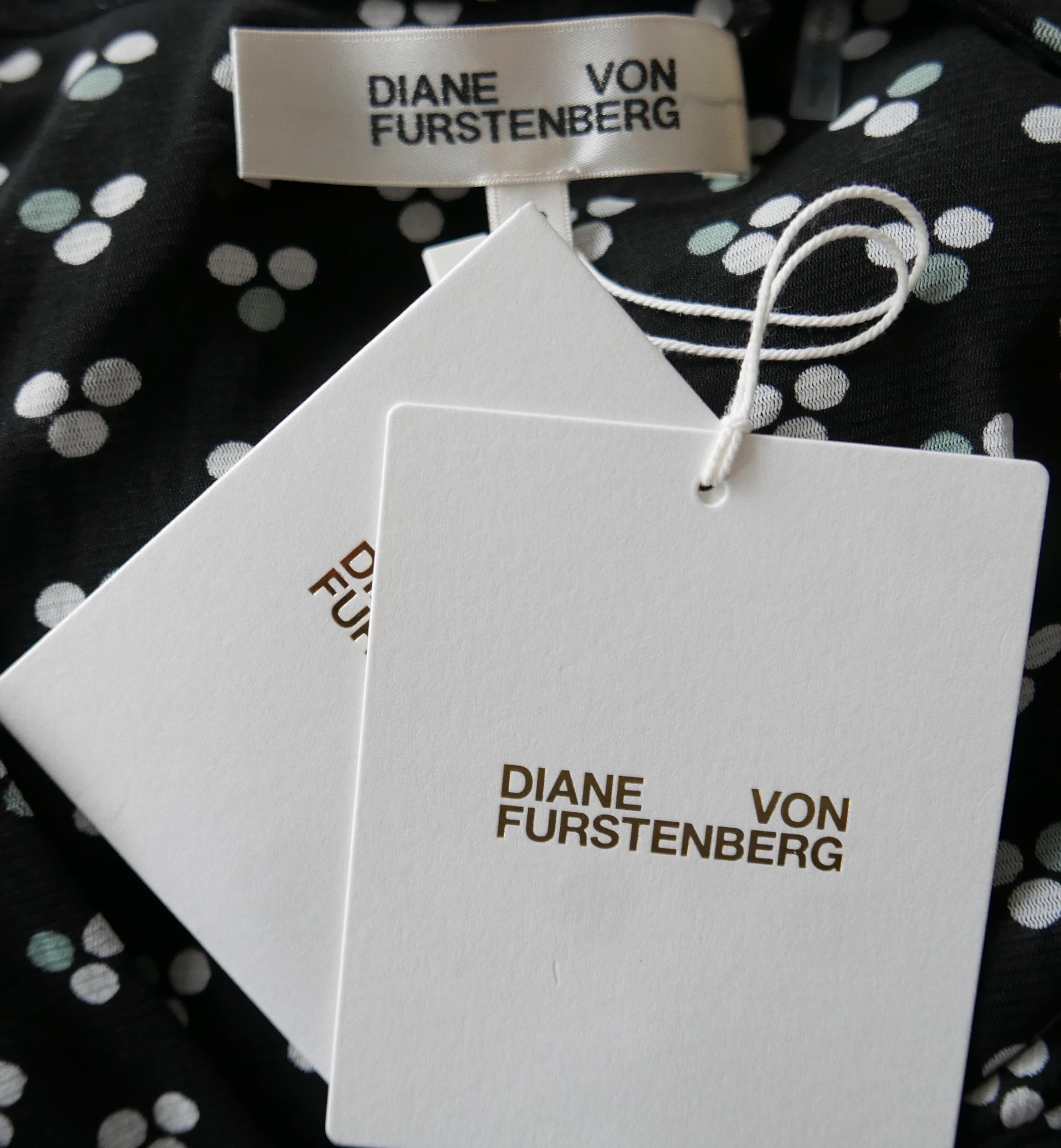 Diane Von Furstenberg Briella ruched mesh dress For Sale 1